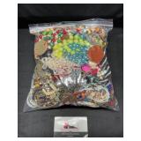 Gallon bag of craft jewelry