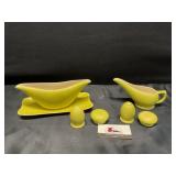 Red Wing Magnolia Gravy Boat, Salt and Pepper