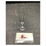 Hematite necklace missing clasp