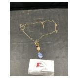 Blue and white Sodalite necklace
