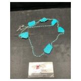 Cheap ghost turquoise howlite necklace