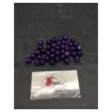 Natural amethyst beads