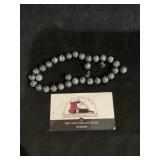 Snowflake obsidian beads