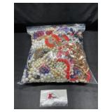 Gallon bag of craft jewelry