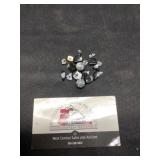 Snowflake obsidian beads
