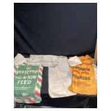 Advertising feed sacks