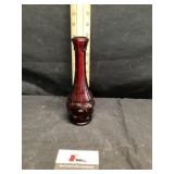 Ruby, red vase