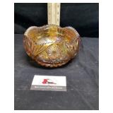 Carnival glass bowl