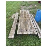 Picnic table approximately 8 foot long bring h