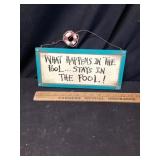 Wooden sign