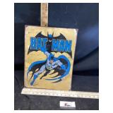 Metal Batman sign