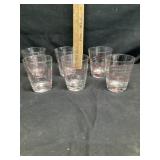 Set of six pier one double swirl old-fashioned