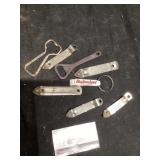 Advertising bottle openers