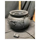Lighted Halloween kettle approximately 12 inches