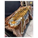 Super soft tiger blanket approximately 70 x 60