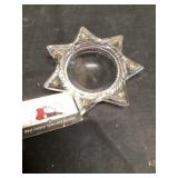 Victoria seven pointed paperweight star, goofy