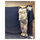 Welcome scarecrow, approximately 4 feet tall
