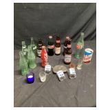 Collector bottles, and shot glasses