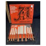 Lifetime, carbon, steel professional cutlery set