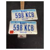 Dallas County license plates last sticker 2005