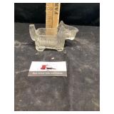 Dog candy dish glass