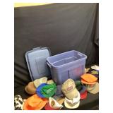 Tote with lid And caps