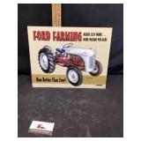 Metal Ford farming tractor sign