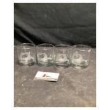 Hy-Line advertising glasses