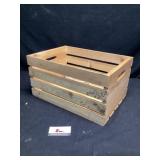 Wooden crate 12 x 18 x 9 1/2 tall