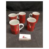 5 pacific rim porcelain cups