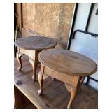Oak end tables