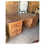 Pine desk, bring help to load approximately 31 x