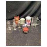 Glass salt and pepper shakers