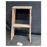 Wooden step ladder