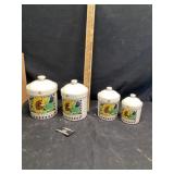 Sunflower canister set