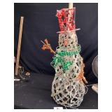 Lighted snowman approximately 37 inches tall