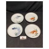 Vintage Japanese white porcelain hand painted