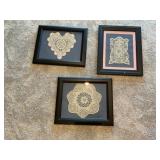 Framed doilies
