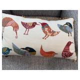 Bird accent pillow