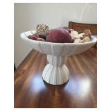 Stoneware footed bowl