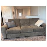 Grey cloth couch