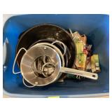 Tote of Canning Supplies