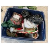 Tote  of Christmas decor