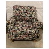 Floral cloth chair