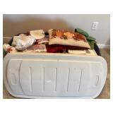 Tote of Christmas decor