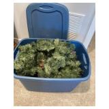 Tote of Christmas decor