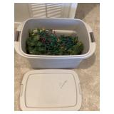 Tote of Christmas decor