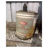 Ford 5 gallon oil can