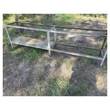 Steel frame stand