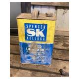 Spencer Kellogg Linseed Oil Can
